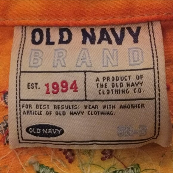 Old Navy Tie Dye Denim‎ Cotton Jacket With Seed Bead Design Womens Size M 00016 - Picture 7 of 9